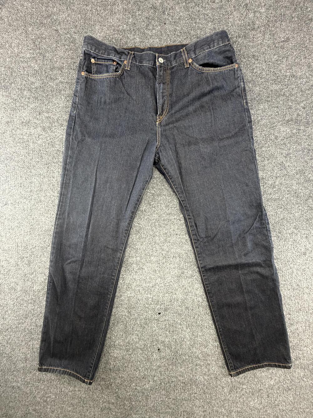 Lucky Brand Classic Straight-R Jeans Mens 38x32 Blue Dark Wash Denim Pants